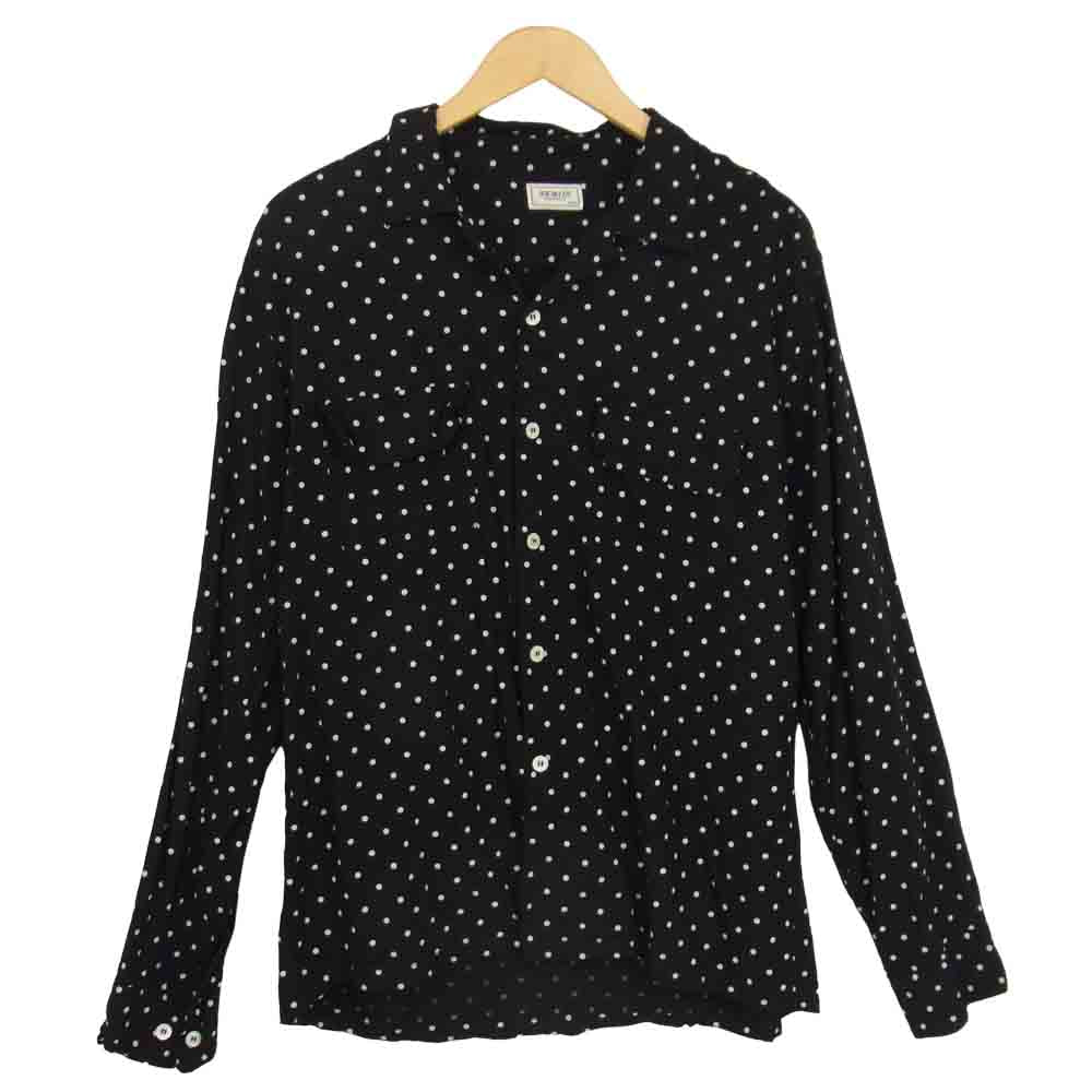 The REAL McCOY'S ザリアルマッコイズ JOE McCOY ジョーマッコイ ポルカドット レーヨン 水玉 ブラック系 L【中古】