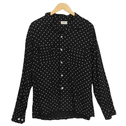 The REAL McCOY'S ザリアルマッコイズ JOE McCOY ジョーマッコイ ポルカドット レーヨン 水玉 ブラック系 L【中古】