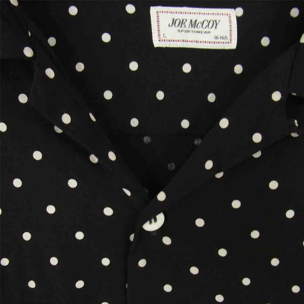 The REAL McCOY'S ザリアルマッコイズ JOE McCOY ジョーマッコイ ポルカドット レーヨン 水玉 ブラック系 L【中古】