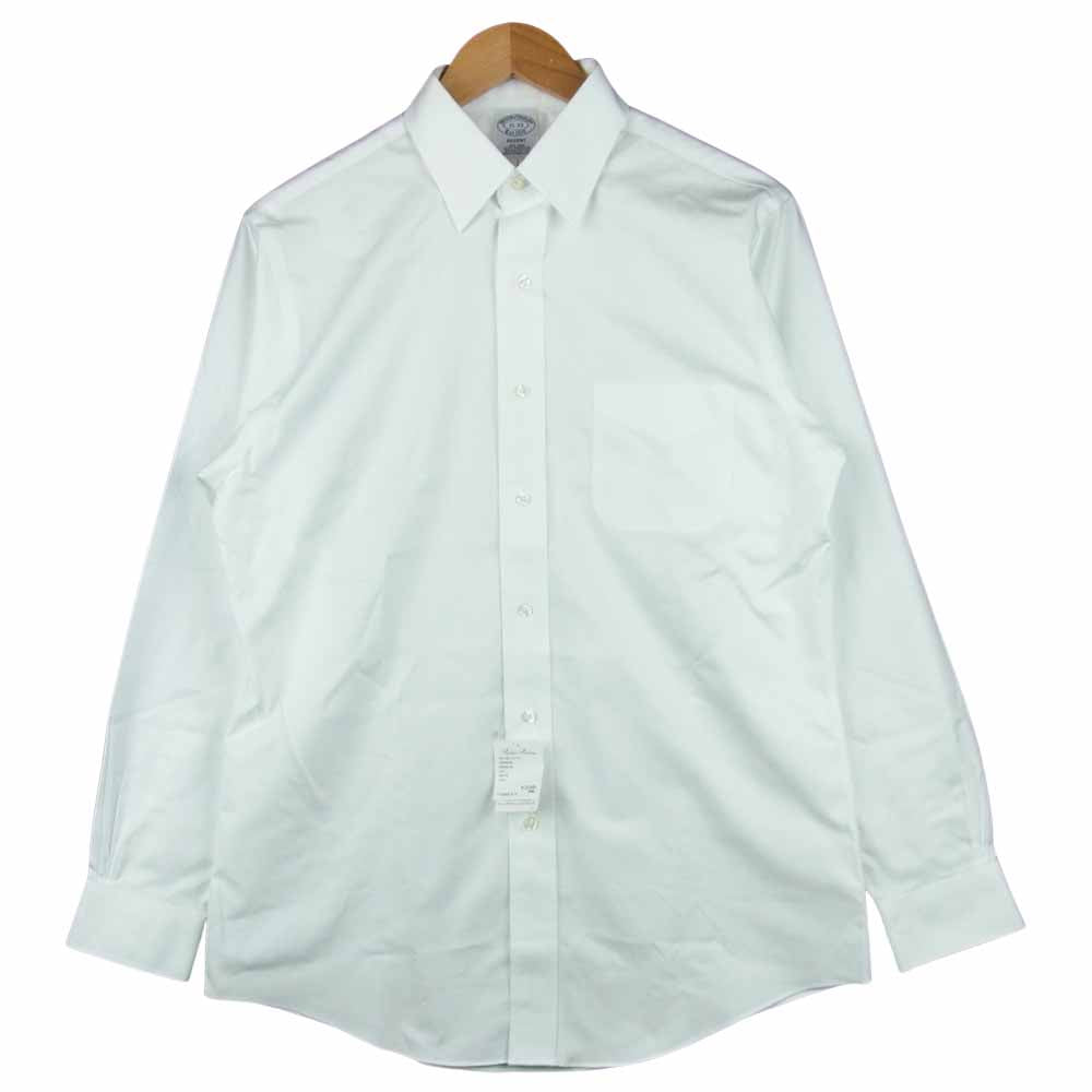 Brooks Brothers ブルックスブラザーズ AMERICAN SUPIMA COTTON SHIRT スーピマ コットン オックスフォード 長袖 シャツ ホワイト系 15【極上美品】【中古】