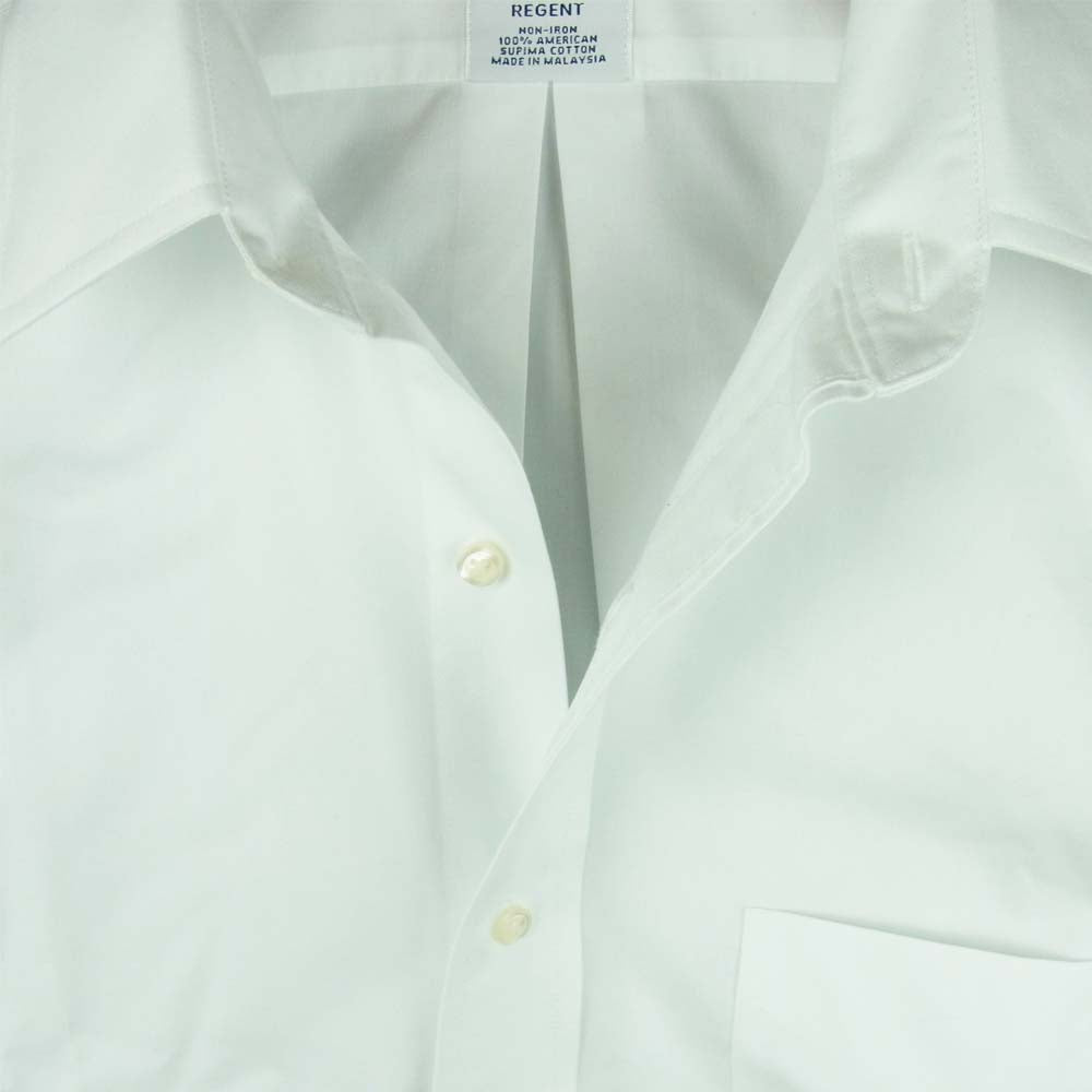Brooks Brothers ブルックスブラザーズ AMERICAN SUPIMA COTTON SHIRT スーピマ コットン オックスフォード 長袖 シャツ ホワイト系 15【極上美品】【中古】
