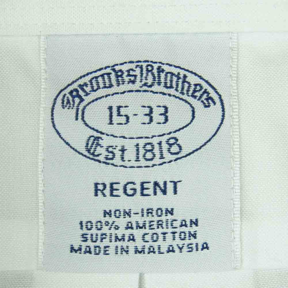 Brooks Brothers ブルックスブラザーズ AMERICAN SUPIMA COTTON SHIRT スーピマ コットン オックスフォード 長袖 シャツ ホワイト系 15【極上美品】【中古】
