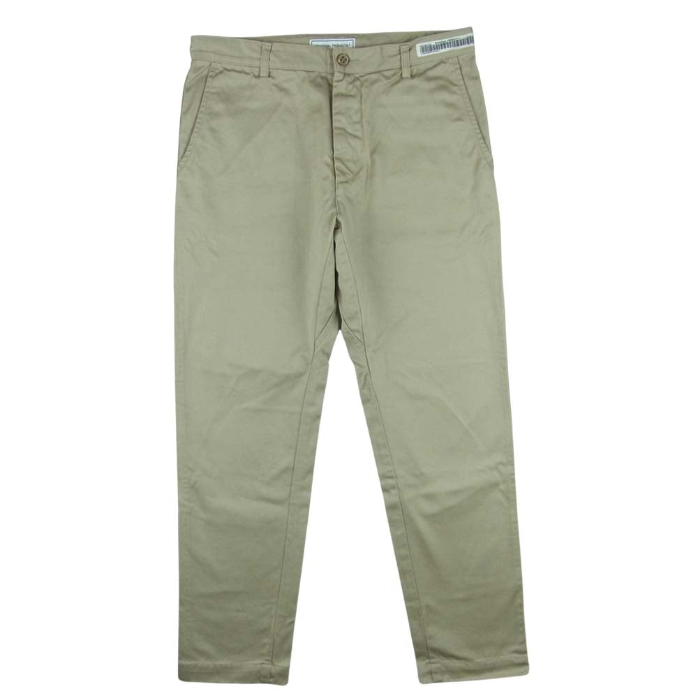 ユニバーサルプロダクツ 143-60505 ORIGINAL TAPERED CHINO TROUSERS テーパード チノ トラウザー パンツ ベージュ系 2【新古品】【未使用】【中古】