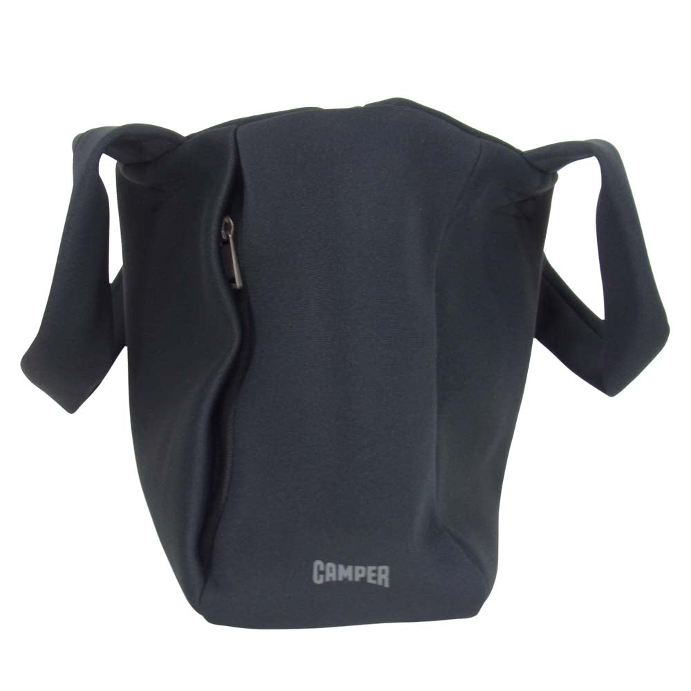 カンペール ボンディング地 トートバッグ ブラック系【美品】【中古】