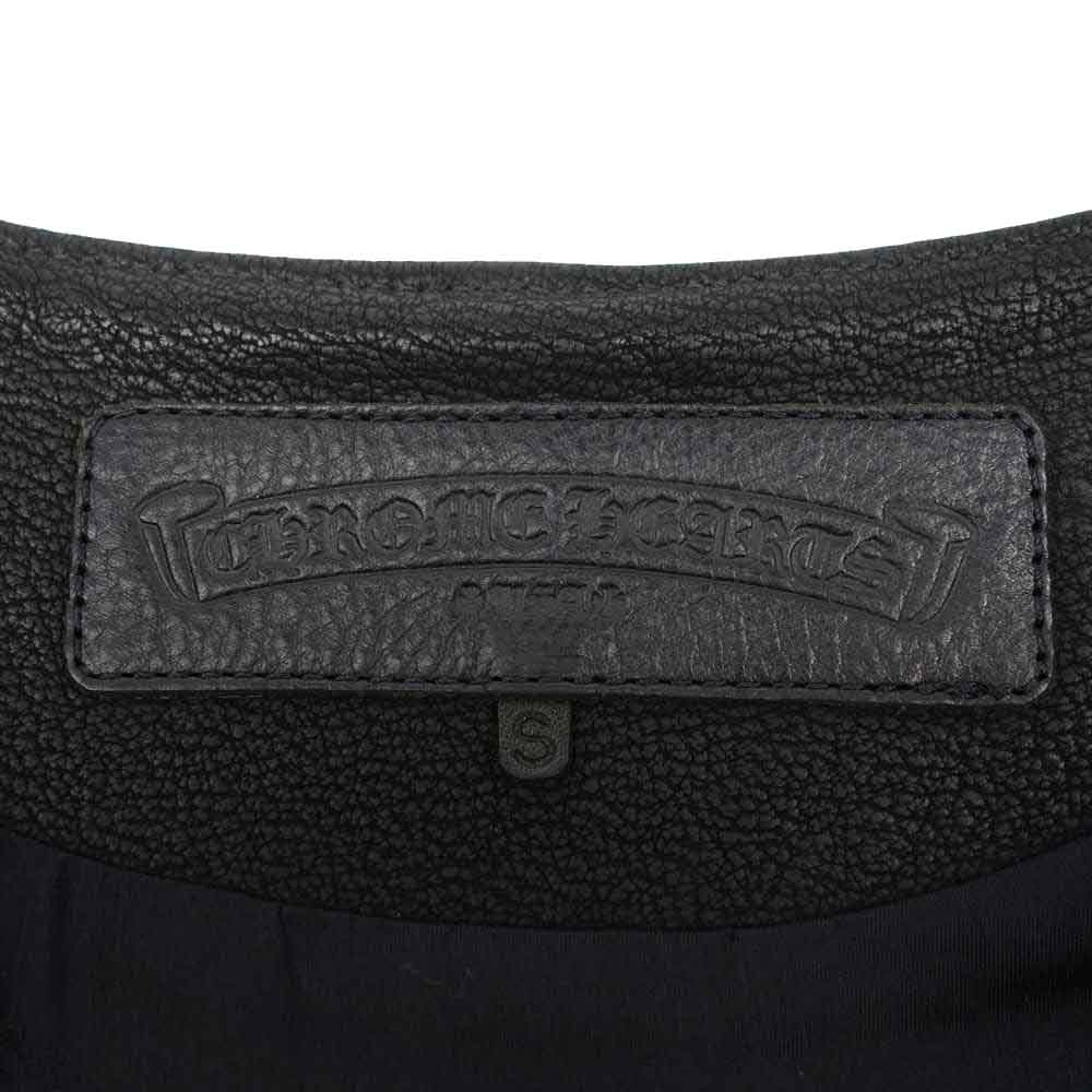 CHROME HEARTS クロムハーツ（原本有） CLASSIC 2B DSTRY デストロイ レザー ベスト ブラック系 S【中古】