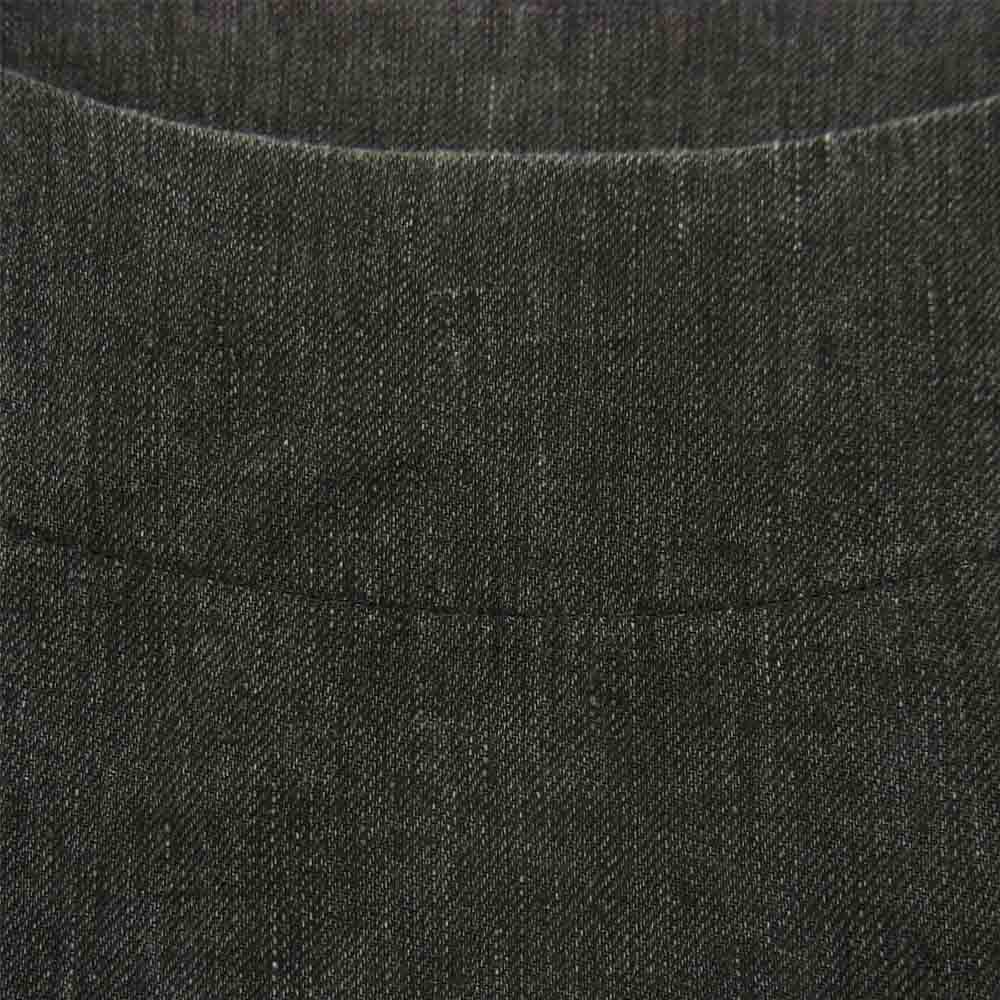 ザラストフラワーオブジアフタヌーン 21SS TLF-221-op015-e 小夜更く STRING SLEEVE DRESS 墨汁コーティング加工 リネン ワンピース ドレス ブラック系 サイズ表記無【美品】【中古】