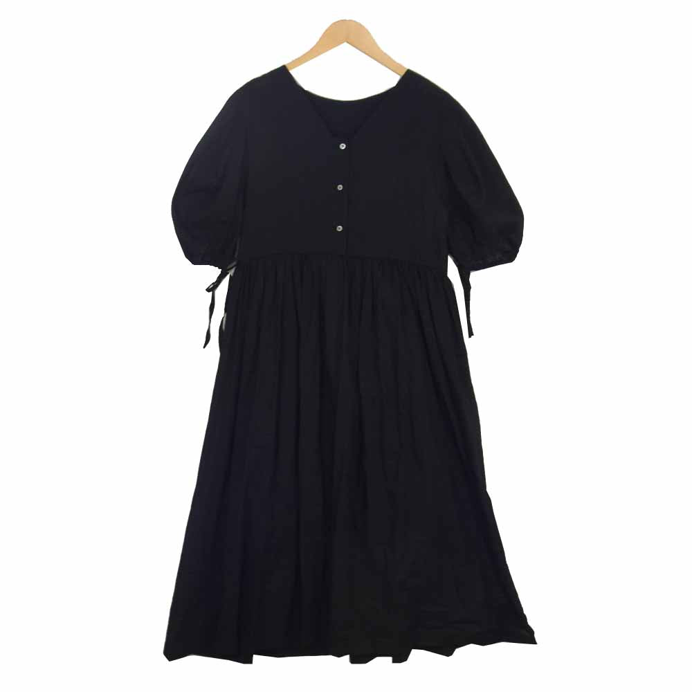 ススリ 20SS 20-216 コットン ミュウ ドレス ブラック系 1【美品】【中古】