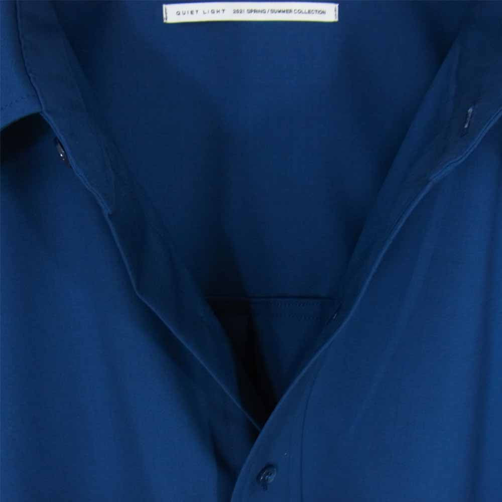 GRAPHPAPER グラフペーパー 21SS GM211-50122 Fine Wool Tropical York Short Sleeve S/S Shirt ファインウール トロピカル シャツ ブルー系 F【美品】【中古】