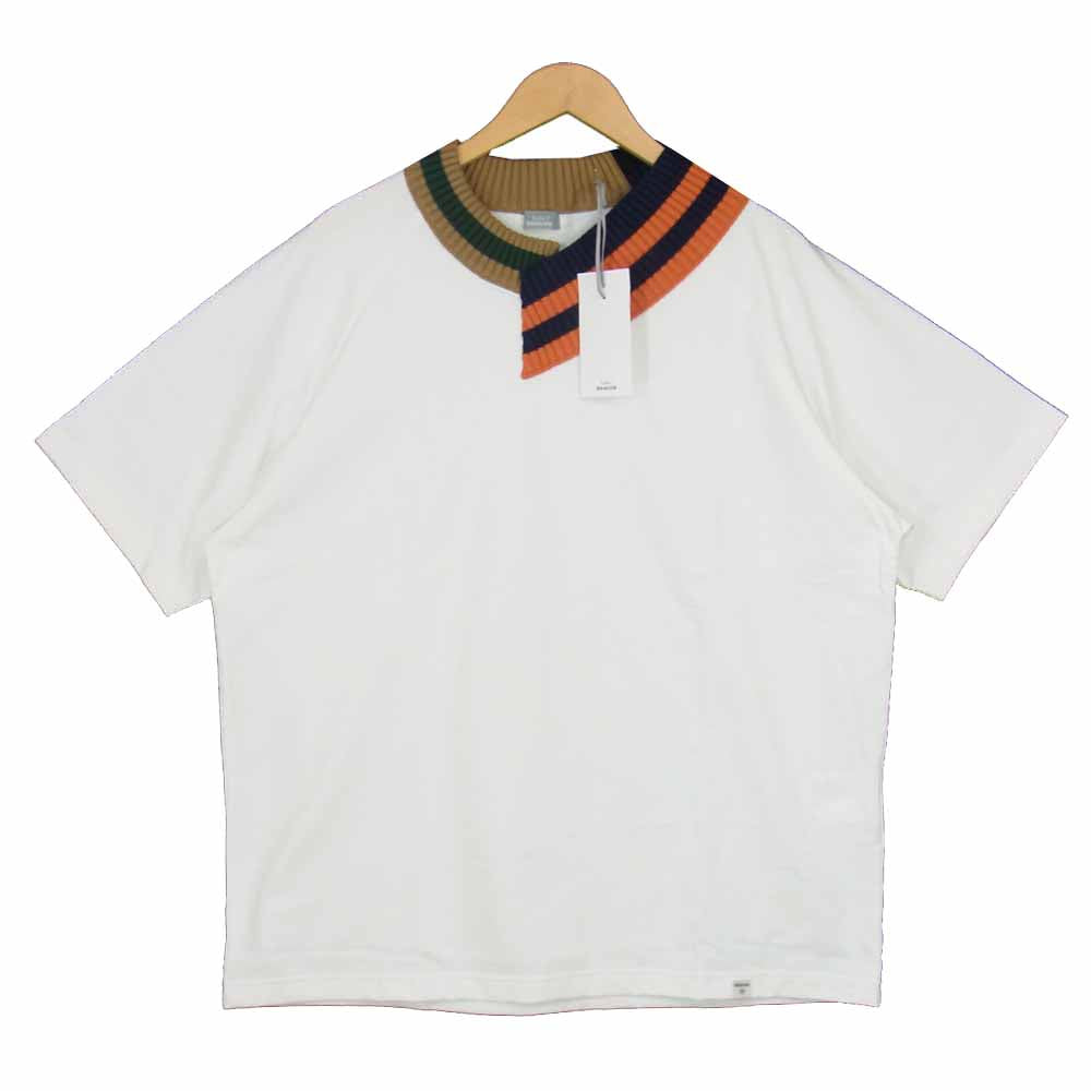 kolor カラー 21SS 21SBM-T01231 BEACON ニット 切替 Tシャツ ホワイト系 3【極上美品】【中古】