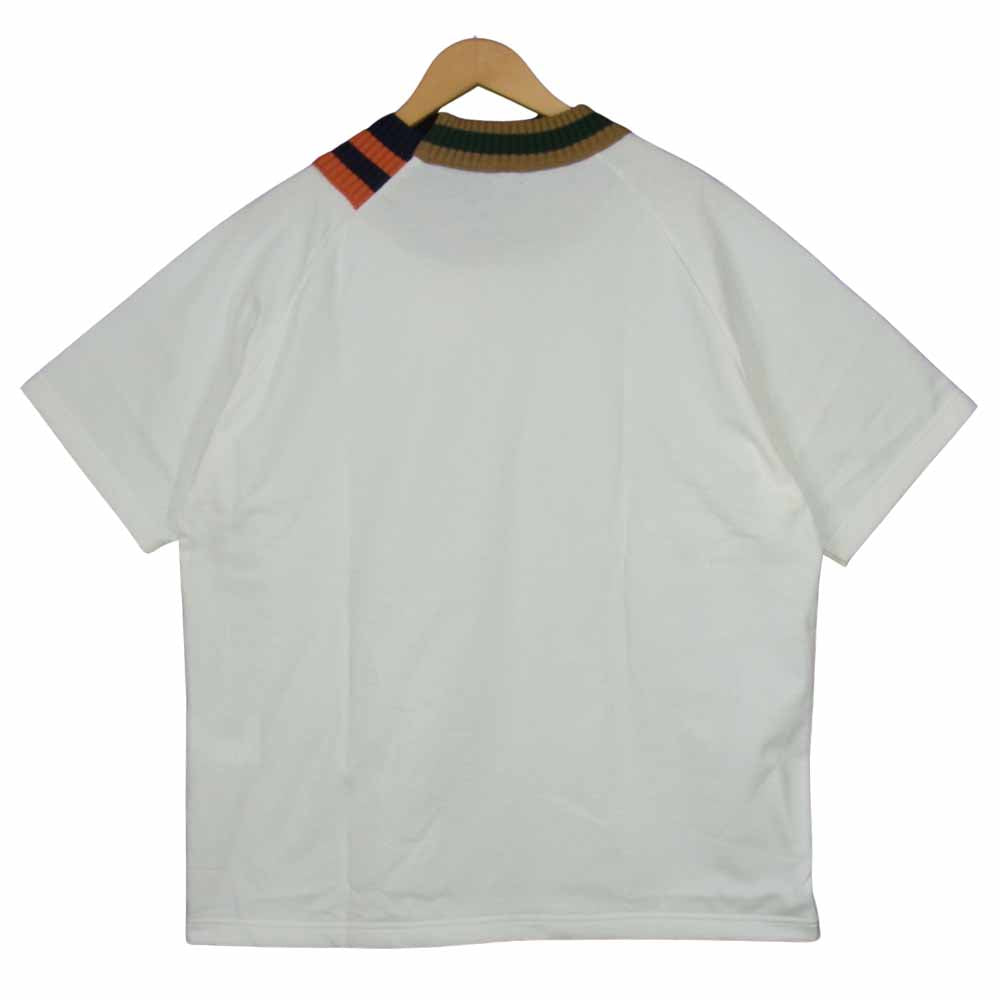 kolor カラー 21SS 21SBM-T01231 BEACON ニット 切替 Tシャツ ホワイト系 3【極上美品】【中古】