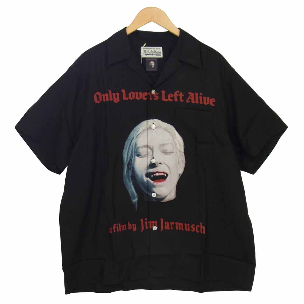 WACKO MARIA ワコマリア 21SS JIM JARMUSCH HAWAIIAN SHIRT ONLY LOVERS LEFT ALIVE ブラック系 XL【美品】【中古】
