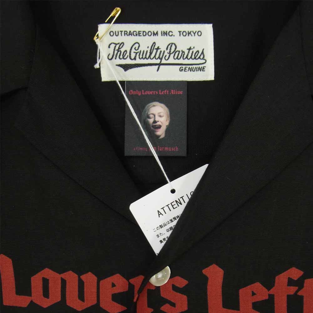 WACKO MARIA ワコマリア 21SS JIM JARMUSCH HAWAIIAN SHIRT ONLY LOVERS LEFT ALIVE ブラック系 XL【美品】【中古】