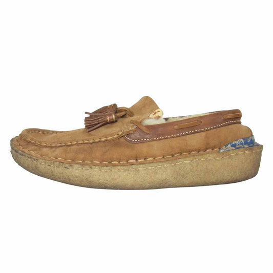 VISVIM ビズビム 13AW 113402002008 ISLAND LAKE SLIPPERS FOLK ブラウン系 US11【中古】