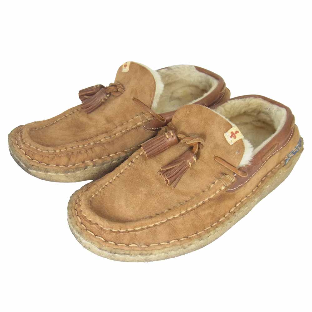VISVIM ビズビム 13AW 113402002008 ISLAND LAKE SLIPPERS FOLK ブラウン系 US11【中古】