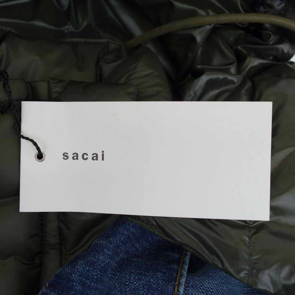 Sacai サカイ 19AW 19-02113M DENIM DOWN JACKET デニム ダウン ジャケット インディゴブルー系 2【極上美品】【中古】