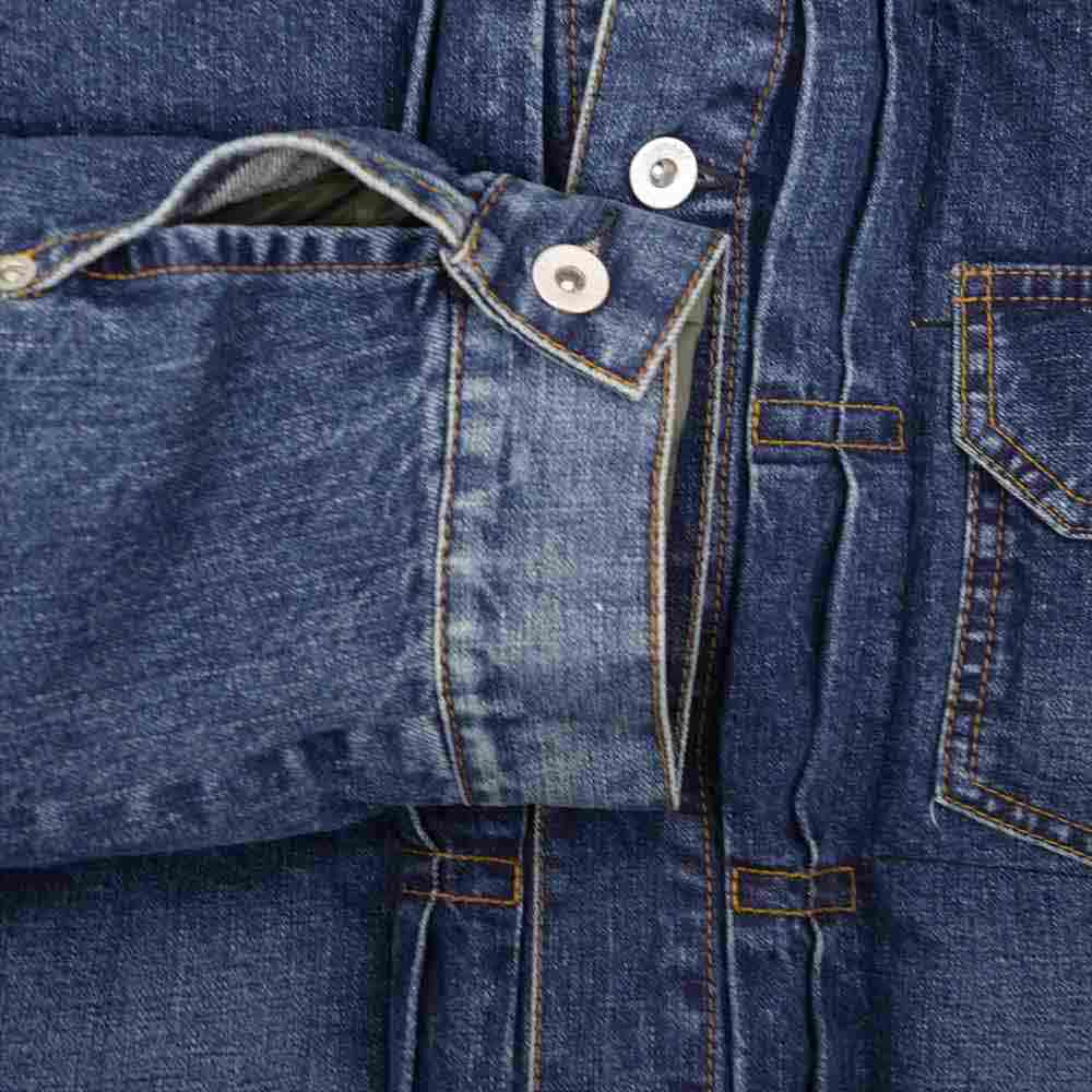 Sacai サカイ 19AW 19-02113M DENIM DOWN JACKET デニム ダウン ジャケット インディゴブルー系 2【極上美品】【中古】