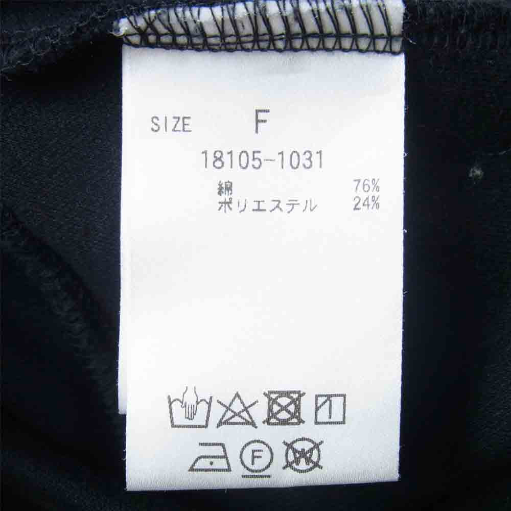 クラネ 20SS 18105-1031 PEPLUM OVER LONG TOPS ペプラム オーバー ロング トップス ブラック系 F【中古】