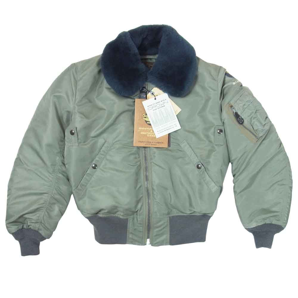Buzz Rickson's バズリクソンズ BR13872 TYPE-B FLIGHT WEAR CO フライト ジャケット カーキ系 36【新古品】【未使用】【中古】