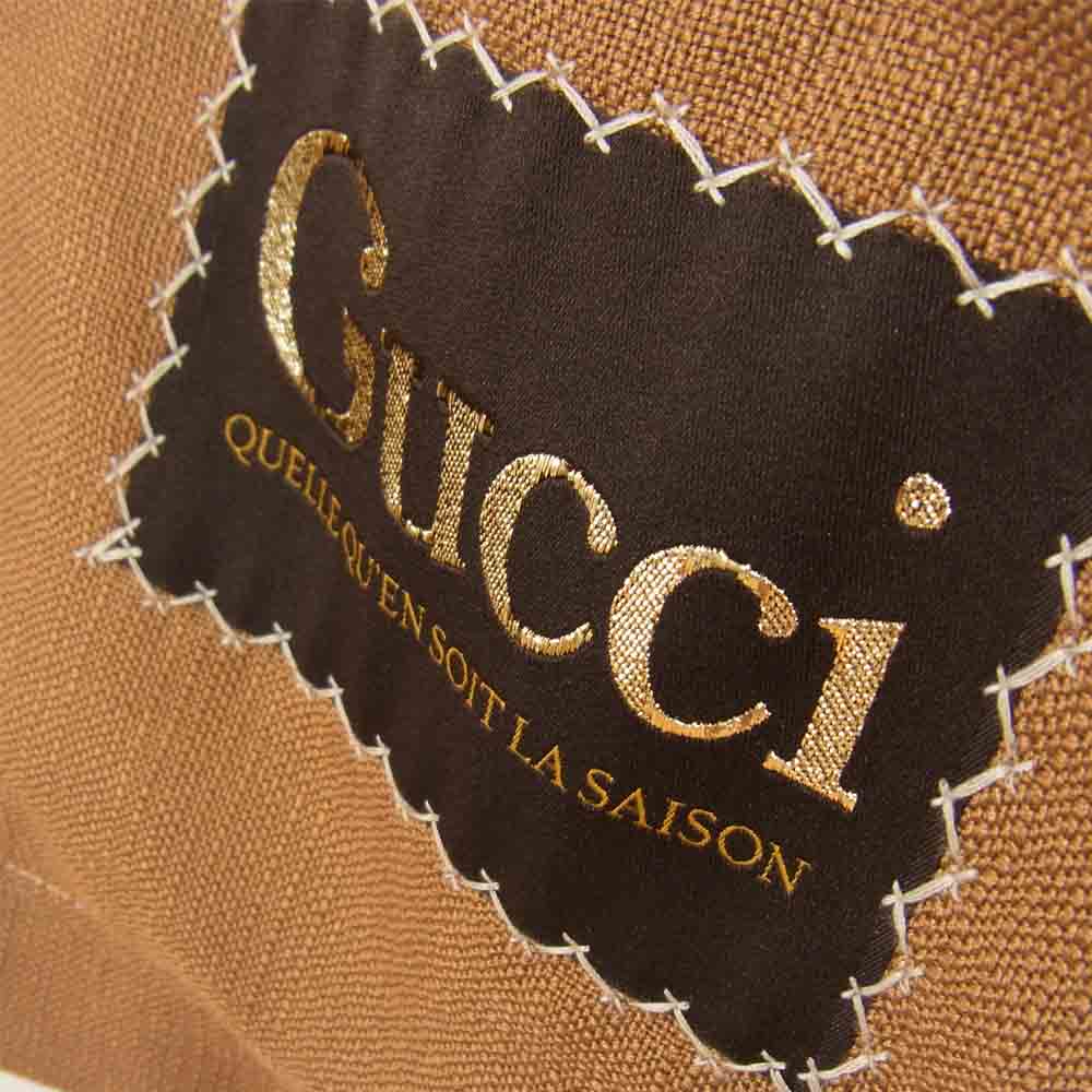 GUCCI グッチ  Z736B 国内正規品 ビスコース シャツ ブラウン系 48【極上美品】【中古】