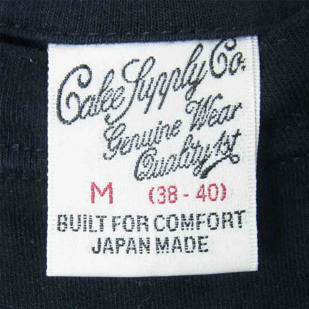 CALEE キャリー フラッグ ロゴ Tシャツ 半袖 日本製 THANKYOU FOR LIBERATING ブラック系 M【中古】