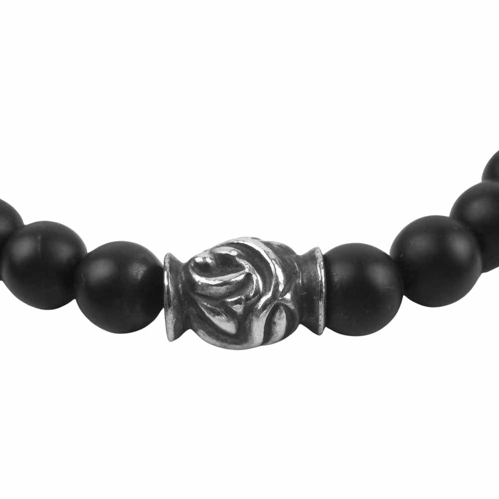 LONE ONES ロンワンズ MF Stone Bracelet EAGLE BEADS SMALL イーグルビーズ 6mm ストーン ブレスレット ブラック系【中古】
