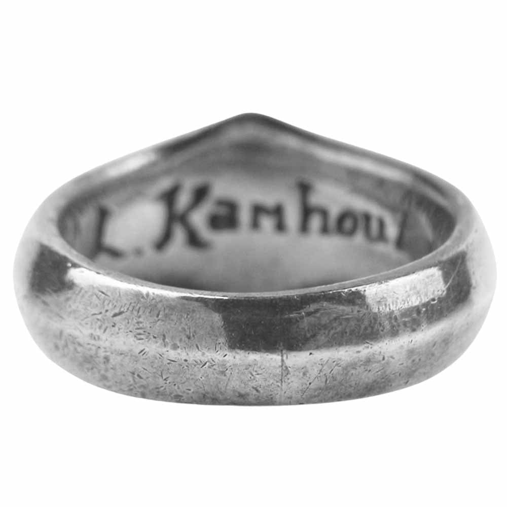 LEONARD KAMHOUT レナードカムホート シルク リング アメリカ製 シルバー系 11号【中古】