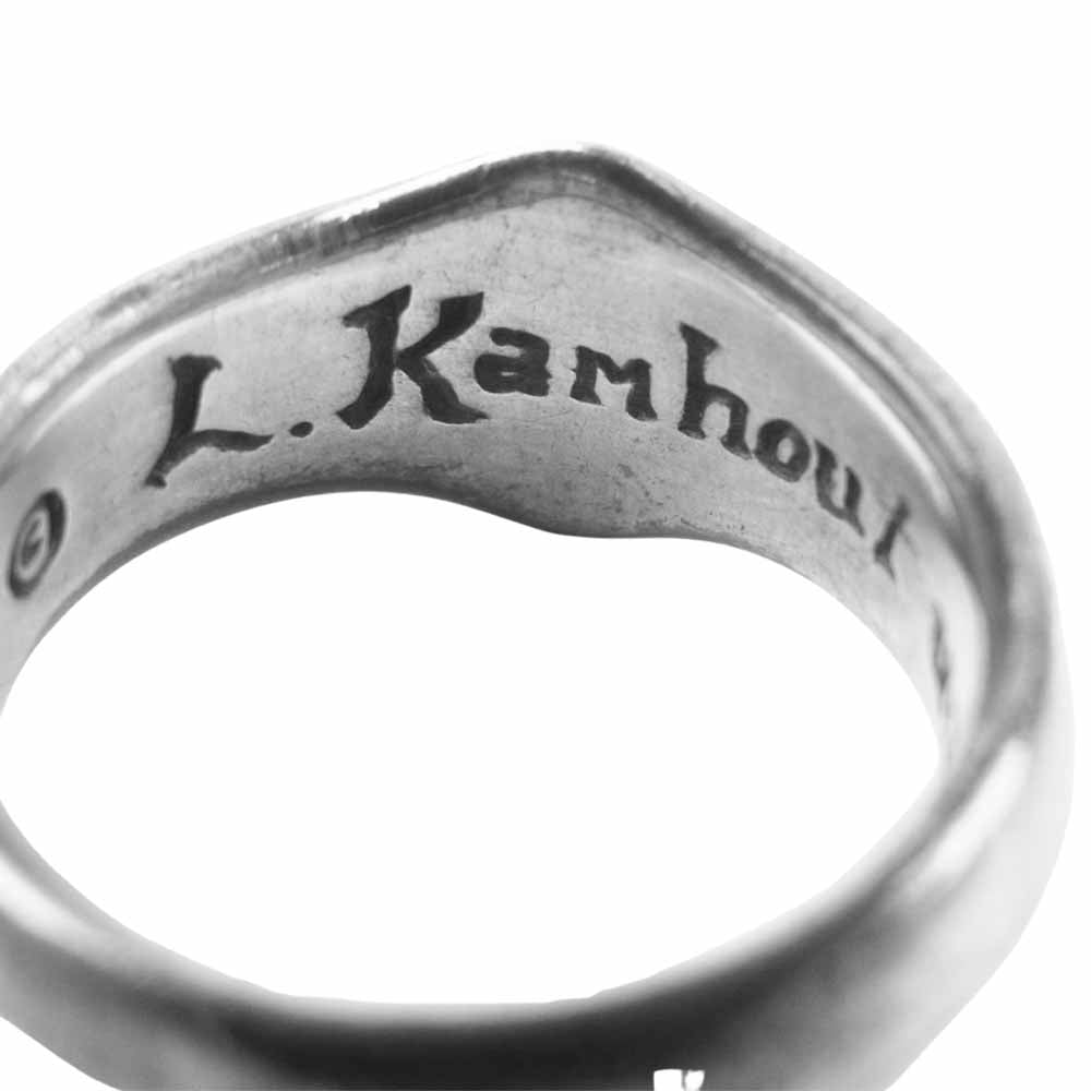 LEONARD KAMHOUT レナードカムホート シルク リング アメリカ製 シルバー系 11号【中古】
