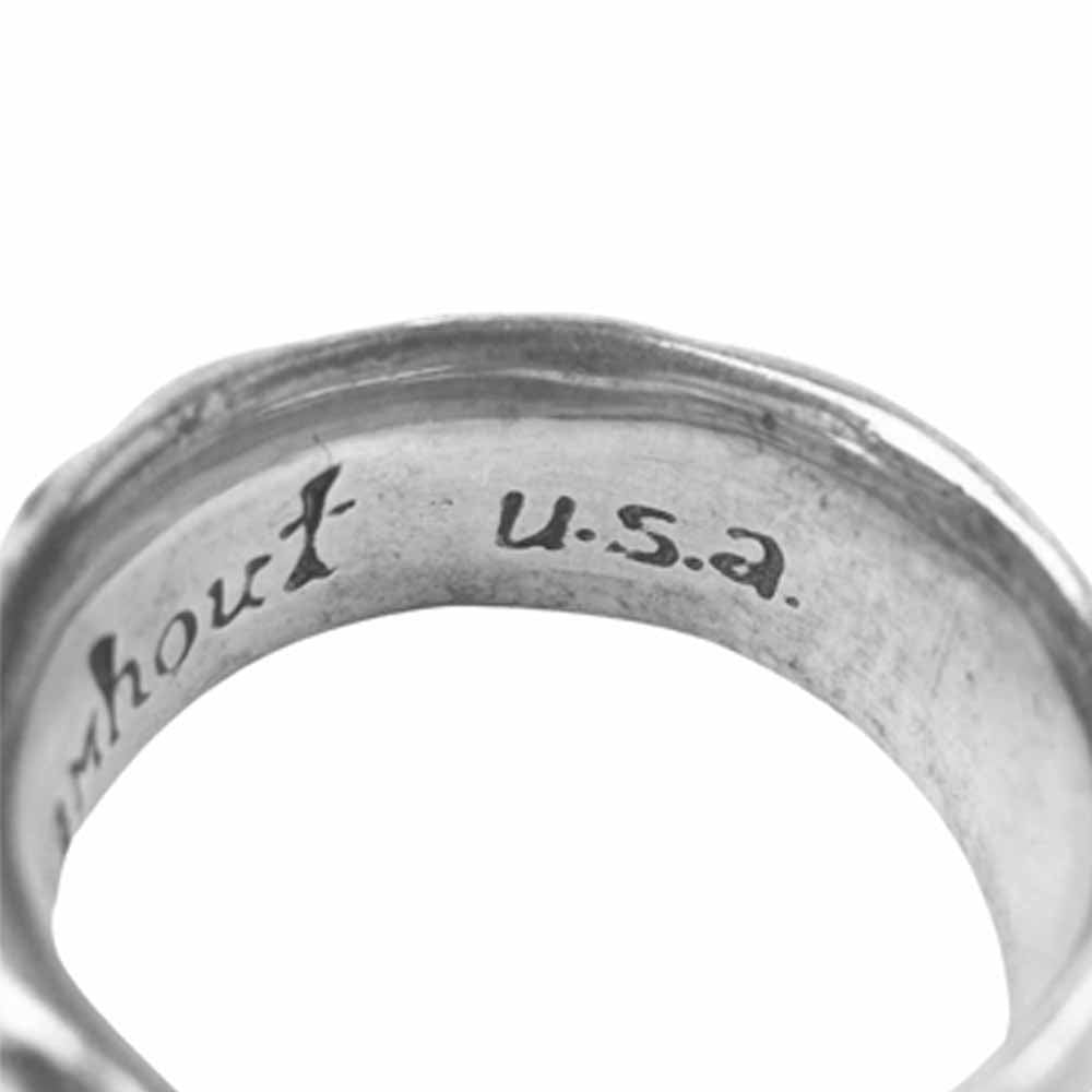LEONARD KAMHOUT レナードカムホート グロー リング アメリカ製 シルバー系 24号【中古】