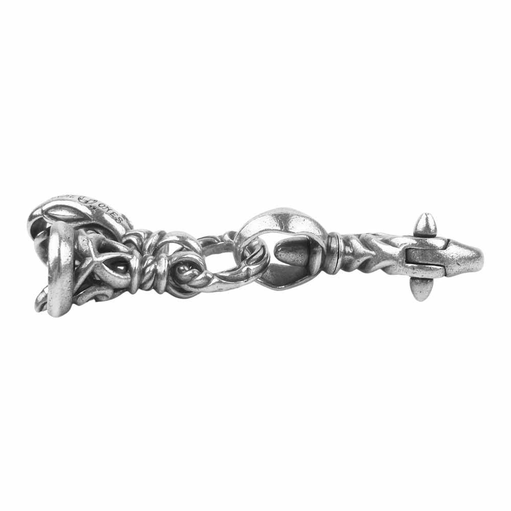 LONE ONES ロンワンズ 販売証明書付属 MF Key Clasp: Swan Clip Large with Crane Bell Medium スワンクリップ キークラスプ L クレーンベル M キーチェーン シルバー系【中古】