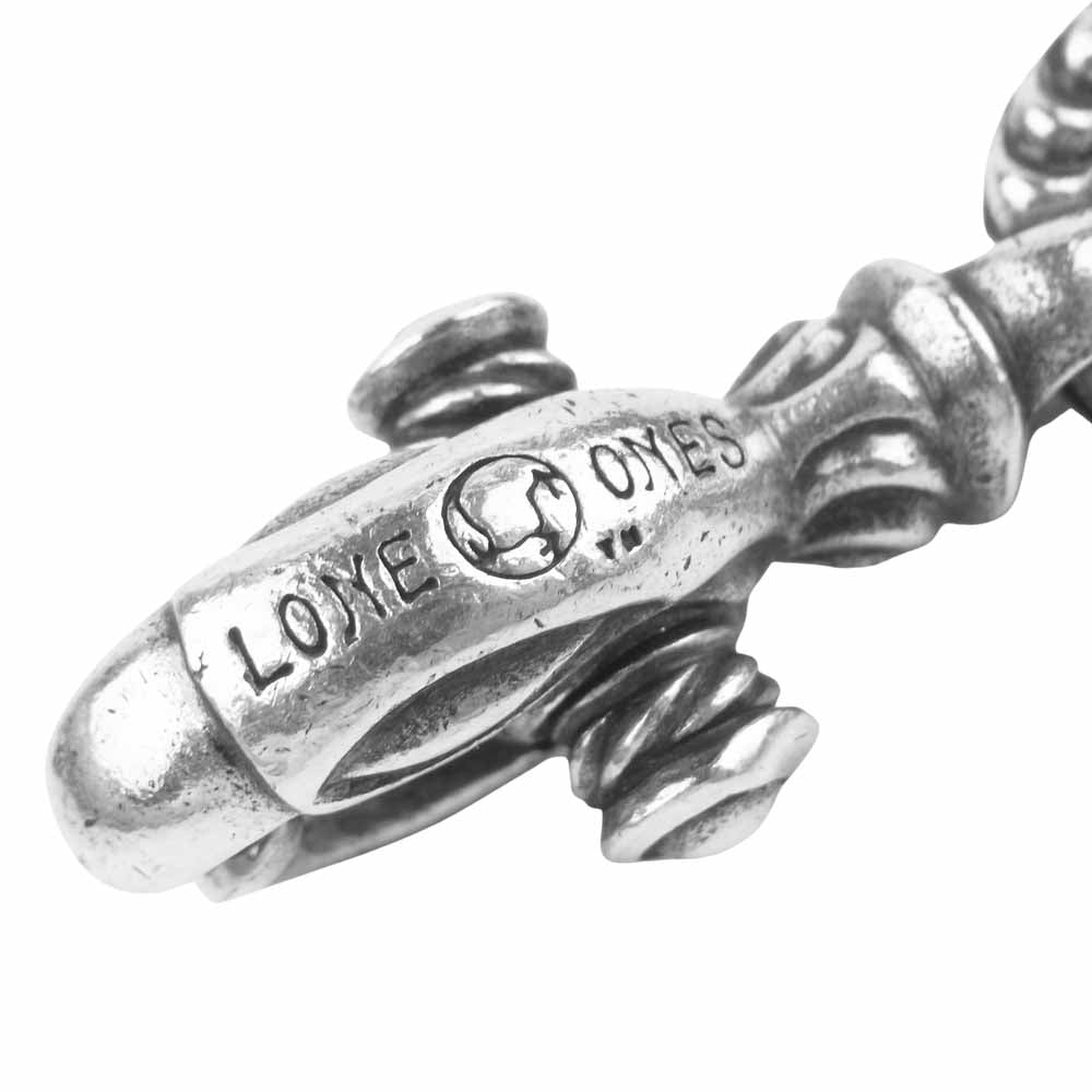 LONE ONES ロンワンズ 販売証明書付属 MF Key Clasp: Swan Clip Large with Crane Bell Medium スワンクリップ キークラスプ L クレーンベル M キーチェーン シルバー系【中古】