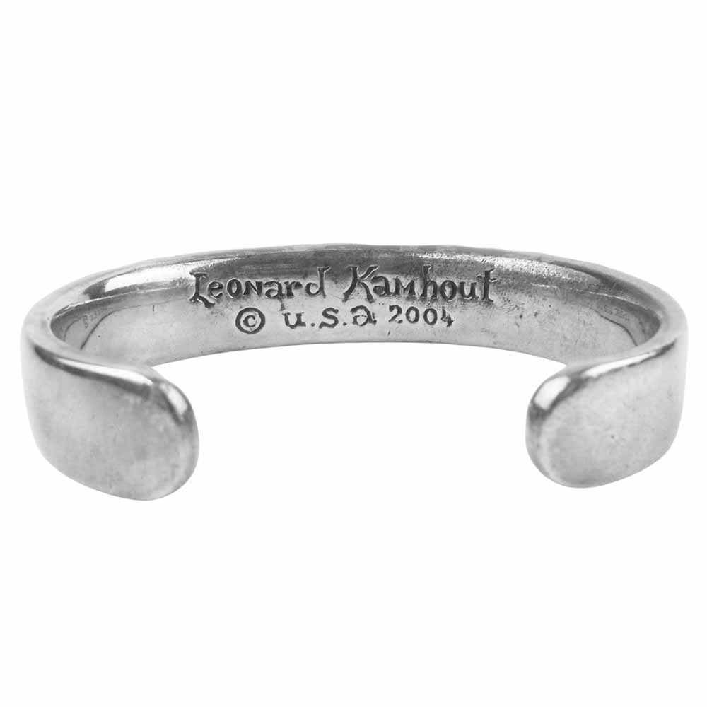 LEONARD KAMHOUT レナードカムホート ラブバイトカフ バングル アメリカ製 シルバー系【中古】