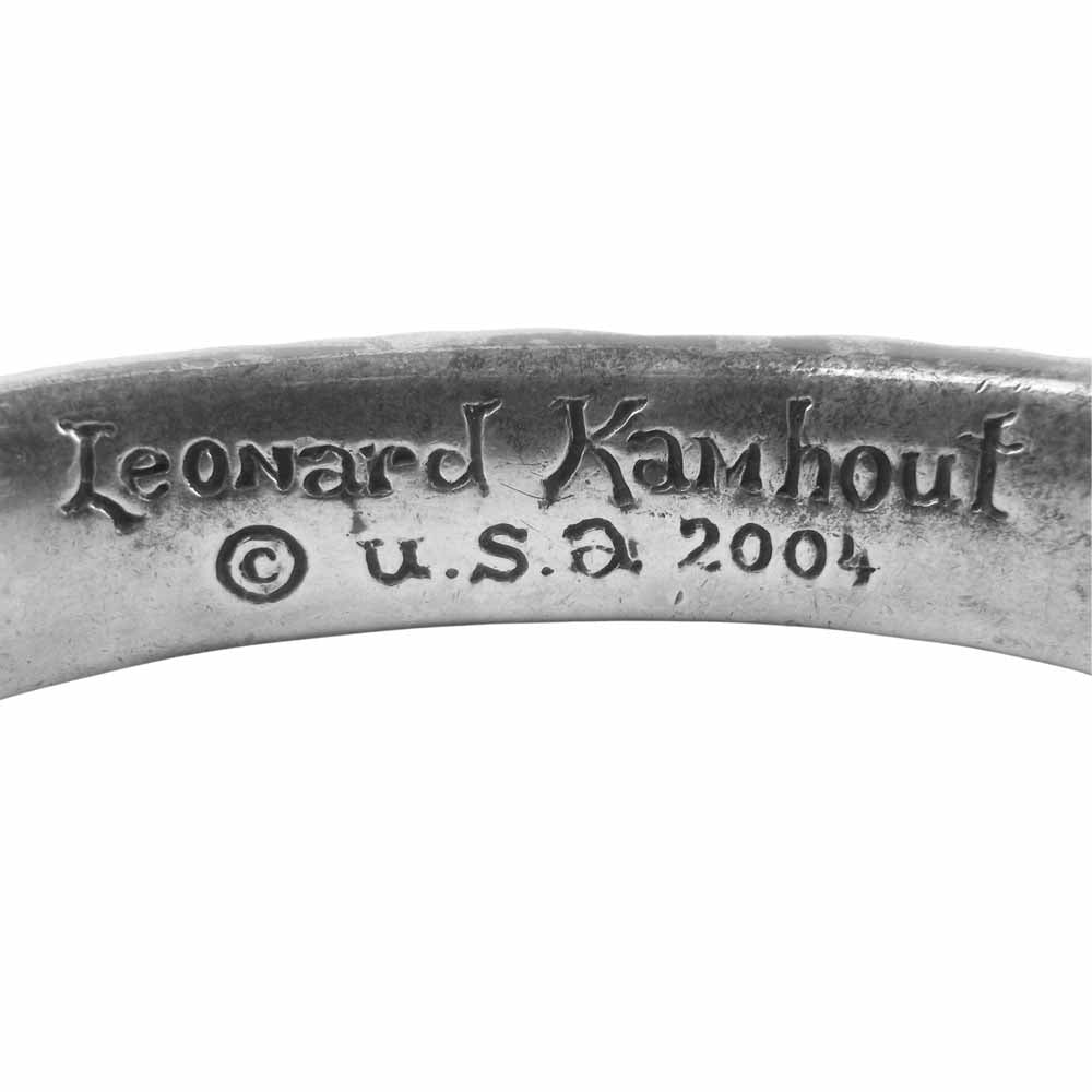 LEONARD KAMHOUT レナードカムホート ラブバイトカフ バングル アメリカ製 シルバー系【中古】