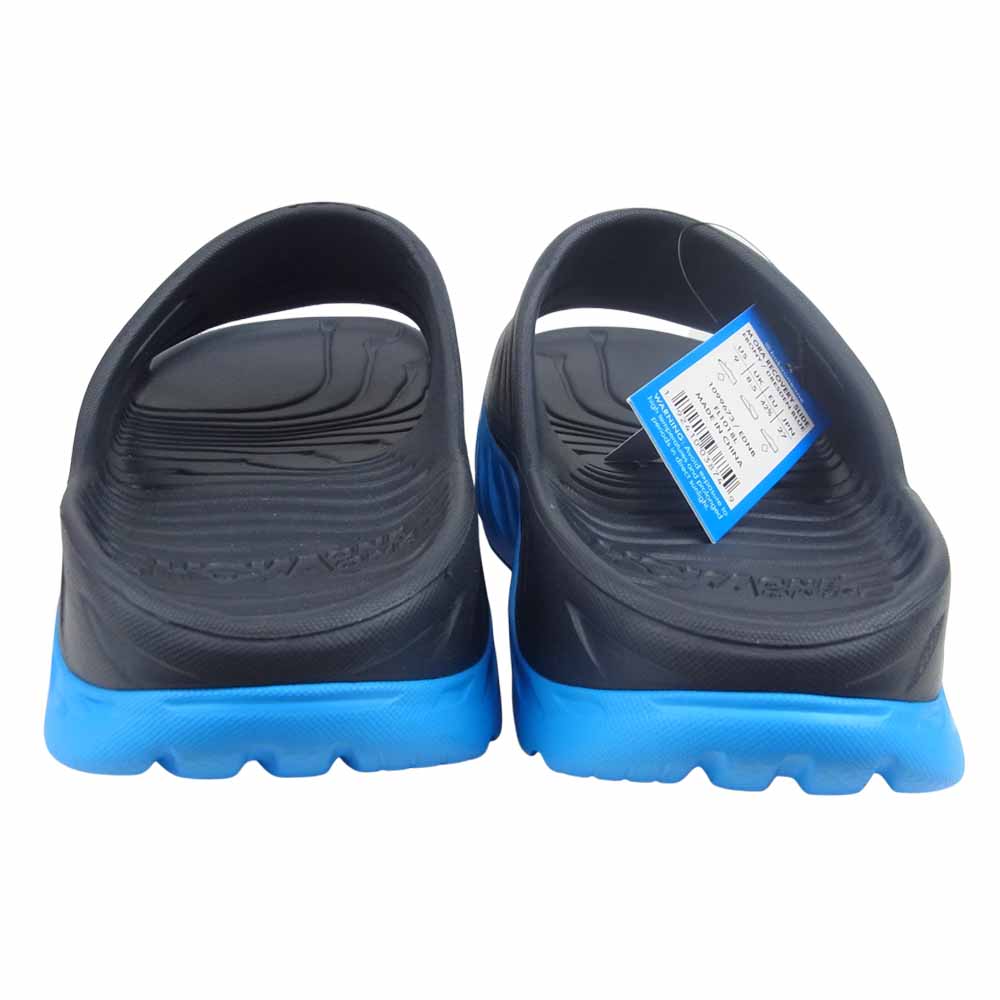 HOKA ONE ONE ホカ オネオネ 1099673 ORA RECOVERY SLIDE オラ リカバリー スライド サンダル 27cm ブルーソール ブラック系 27cm 【新古品】【未使用】【中古】
