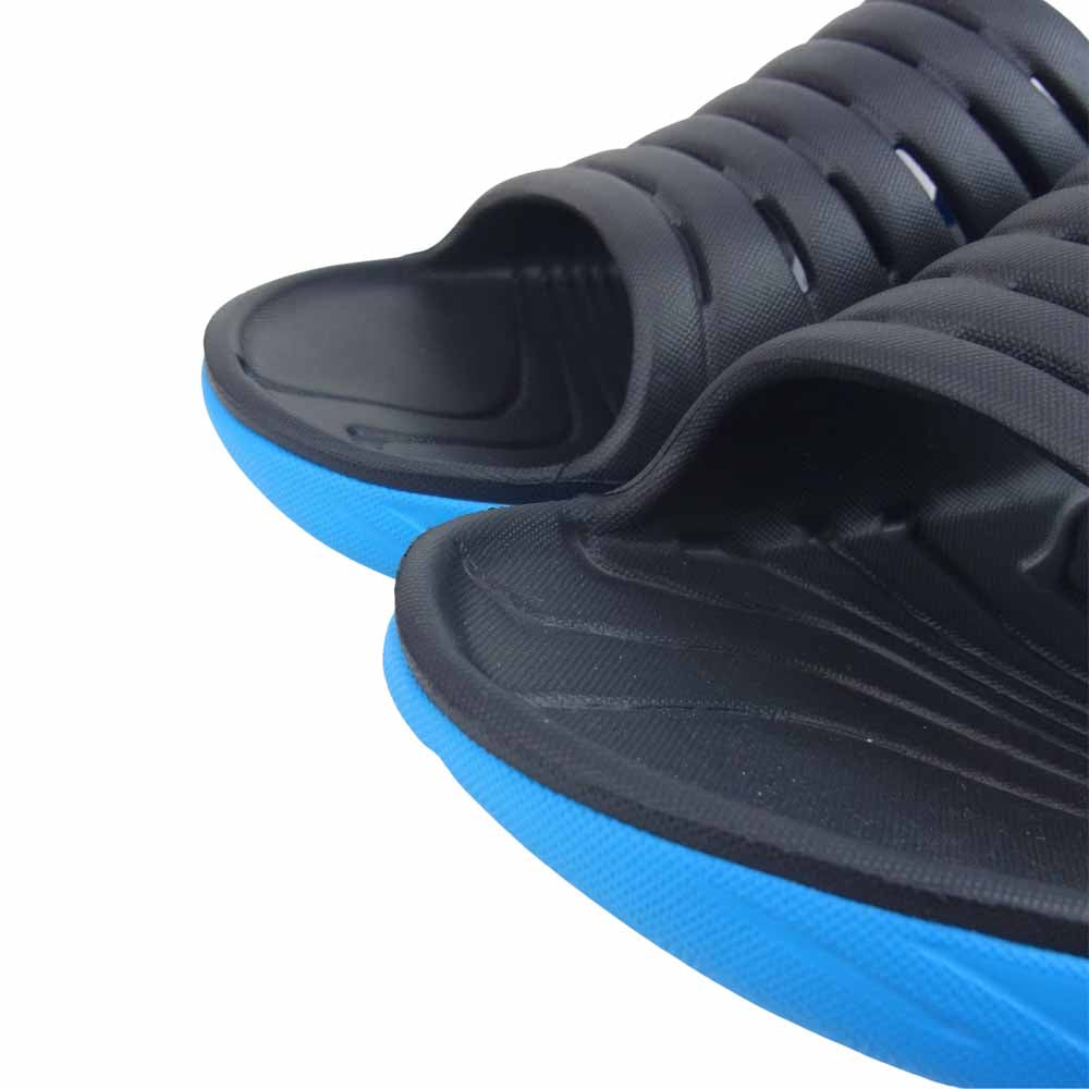 HOKA ONE ONE ホカ オネオネ 1099673 ORA RECOVERY SLIDE オラ リカバリー スライド サンダル 27cm ブルーソール ブラック系 27cm 【新古品】【未使用】【中古】