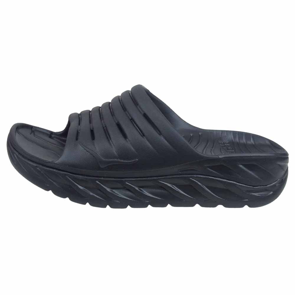 HOKA ONE ONE ホカ オネオネ 1099673 ORA RECOVERY SLIDE オラ リカバリー スライド サンダル 27cm ブラック ブラック系 27㎝【新古品】【未使用】【中古】