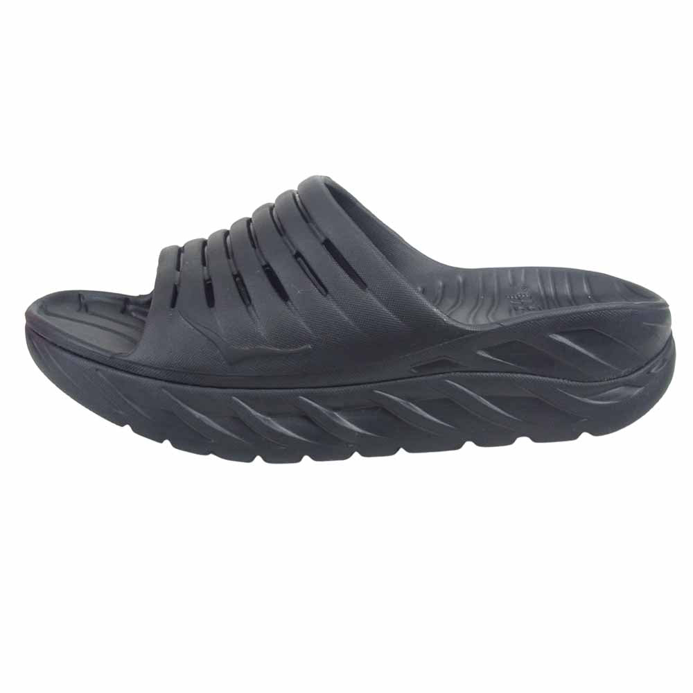HOKA ONE ONE ホカ オネオネ 1099673 ORA RECOVERY SLIDE オラ リカバリー スライド サンダル 26cm ブラック ブラック系 26cm 【新古品】【未使用】【中古】