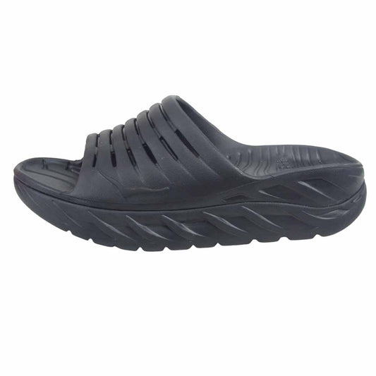 HOKA ONE ONE ホカ オネオネ 1099673 ORA RECOVERY SLIDE オラ リカバリー スライド サンダル 26cm ブラック ブラック系 26cm 【新古品】【未使用】【中古】