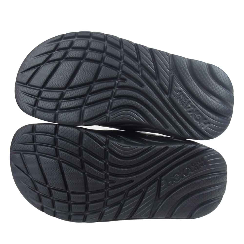 HOKA ONE ONE ホカ オネオネ 1099673 ORA RECOVERY SLIDE オラ リカバリー スライド サンダル 26cm ブラック ブラック系 26cm 【新古品】【未使用】【中古】