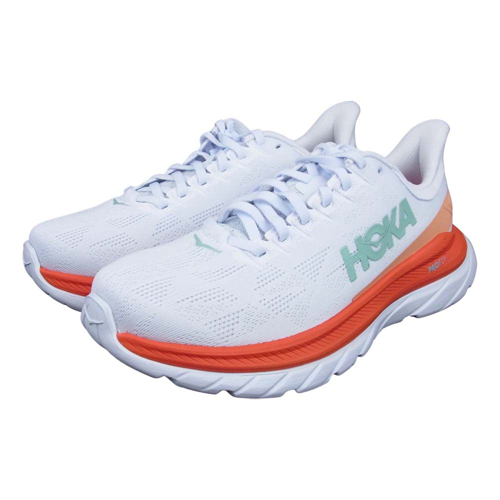 HOKA ONE ONE ホカ オネオネ 1113529 MACH 4 マッハ ホワイト 24.5m ホワイト系 24.5㎝【新古品】【未使用】【中古】