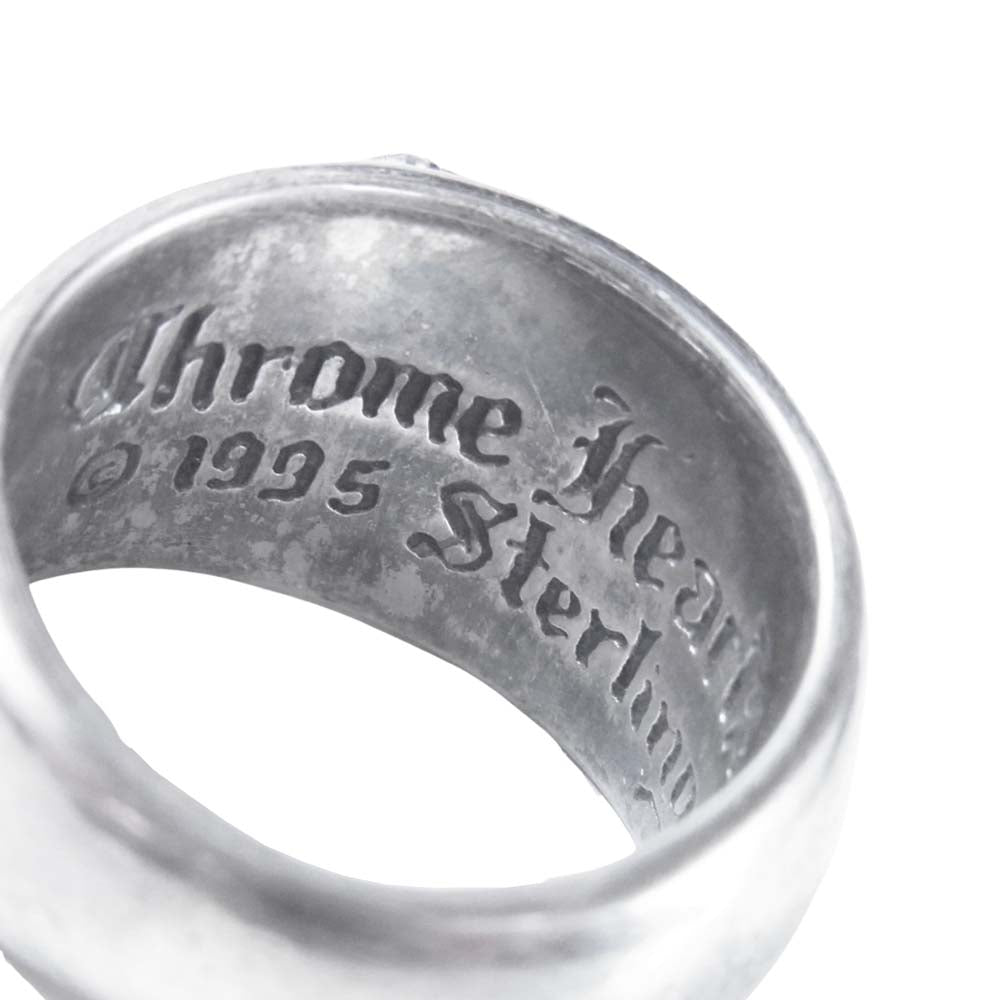 CHROME HEARTS クロムハーツ（原本無） ハート イン バンド リング 指輪 シルバー系 18号程度【中古】