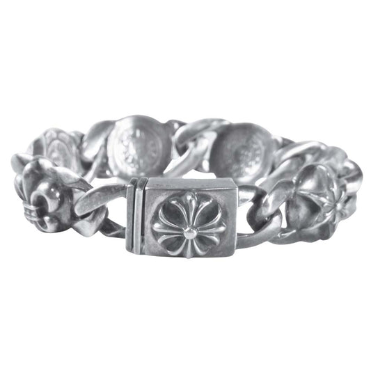 CHROME HEARTS クロムハーツ（原本無） MULTI LINK マルチ 6リンク ブレスレット 925 シルバー系【中古】