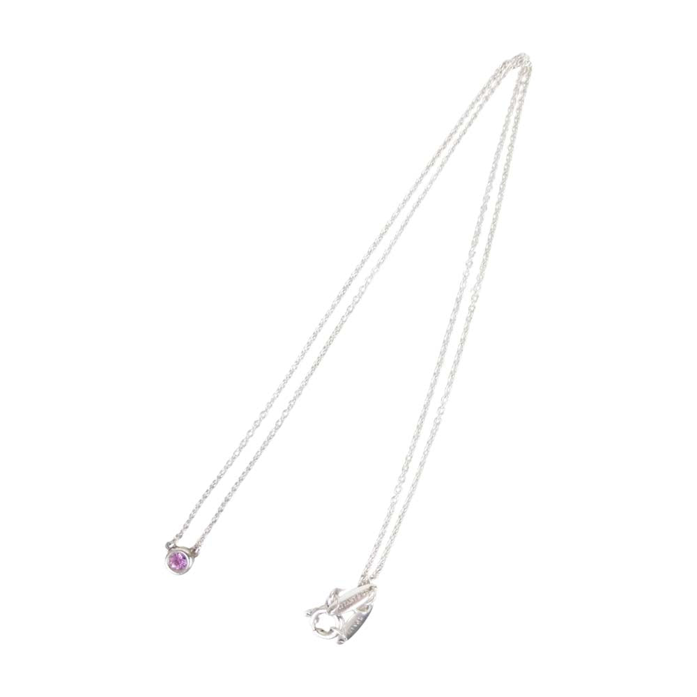 TIFFANY&Co. ティファニー カラー バイ ザ ヤード ピンク サファイヤ ペンダント シルバー系【中古】