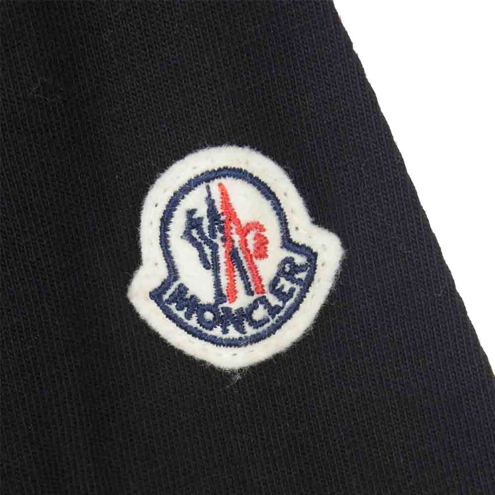 MONCLER モンクレール F10918C73710 国内正規品 Screen Print Lettering Short Sleeve T-shirt スクリーン プリント 半袖 Tシャツ ブラック系 L【新古品】【未使用】【中古】