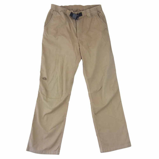 THE NORTH FACE ノースフェイス NT57851 国内正規品 COTTON OX EASY PANT コットン オックス イージー ベージュ系 S【中古】