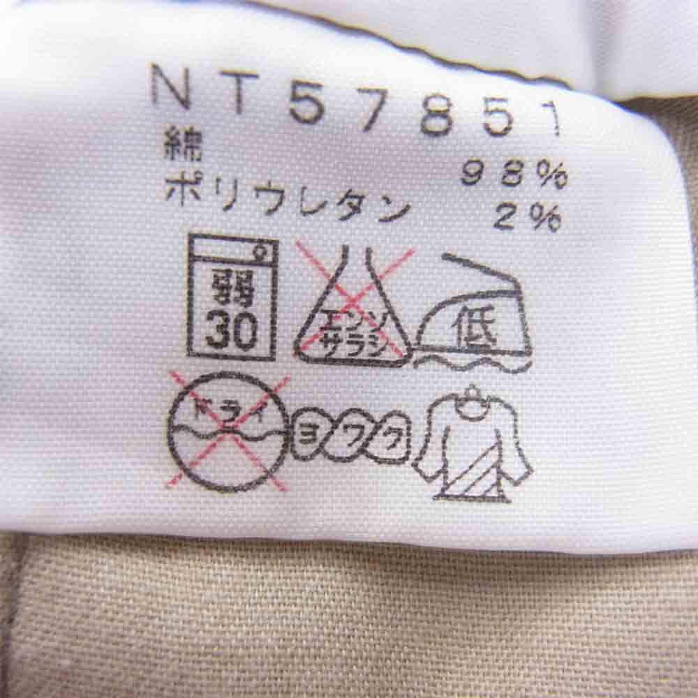 THE NORTH FACE ノースフェイス NT57851 国内正規品 COTTON OX EASY PANT コットン オックス イージー ベージュ系 S【中古】