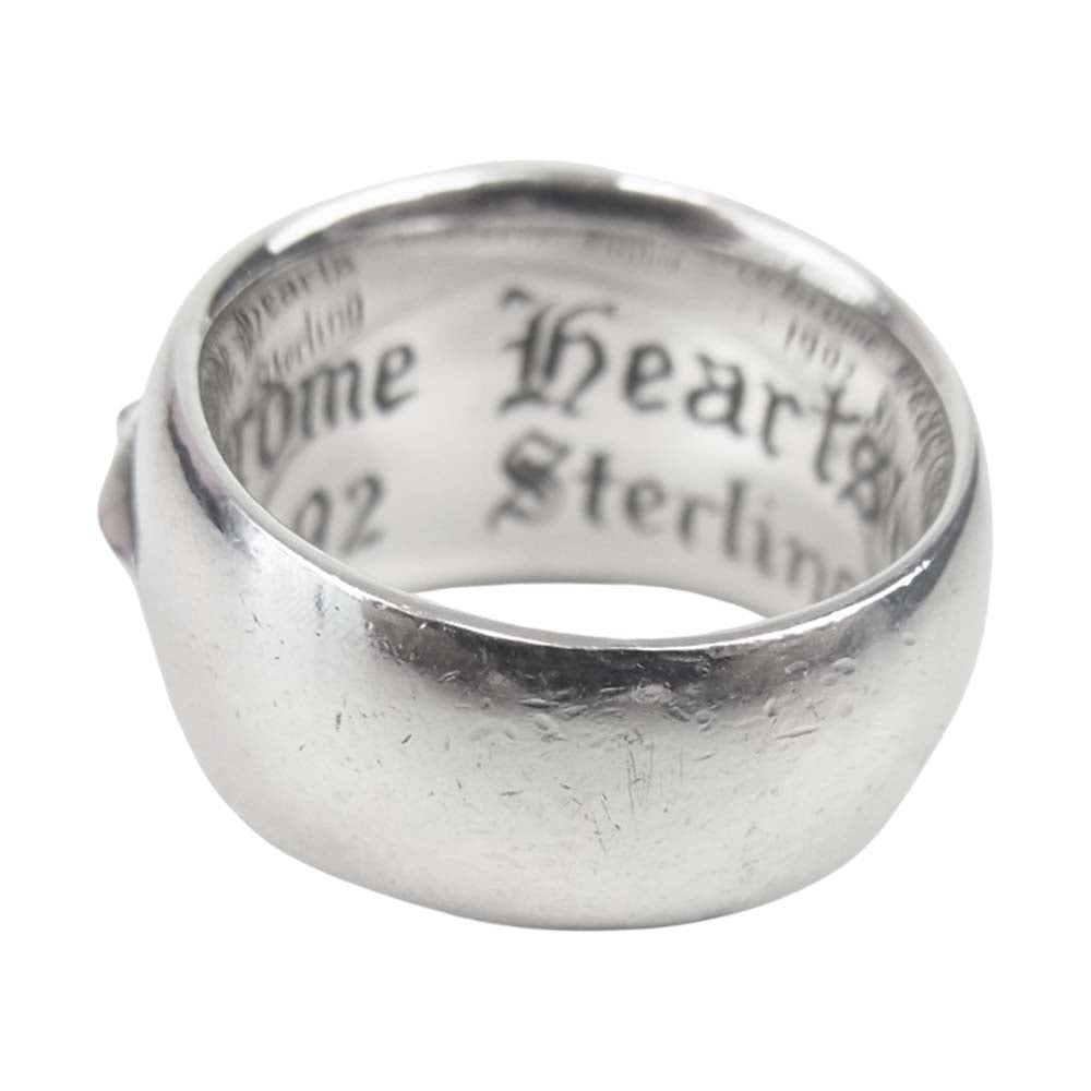CHROME HEARTS クロムハーツ（原本有） FLRL CRS RING フローラルクロス リング シルバー系 13号程度【中古】