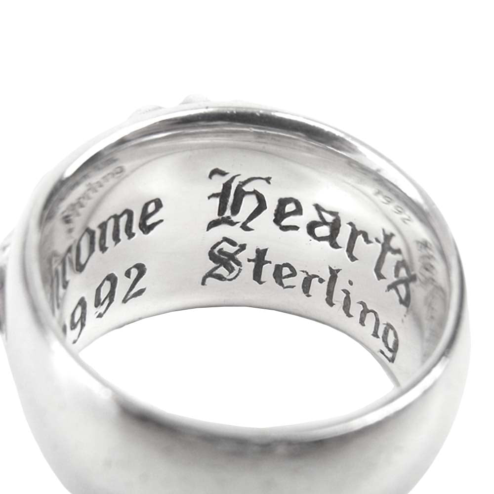 CHROME HEARTS クロムハーツ（原本有） FLRL CRS RING フローラルクロス リング シルバー系 13号程度【中古】