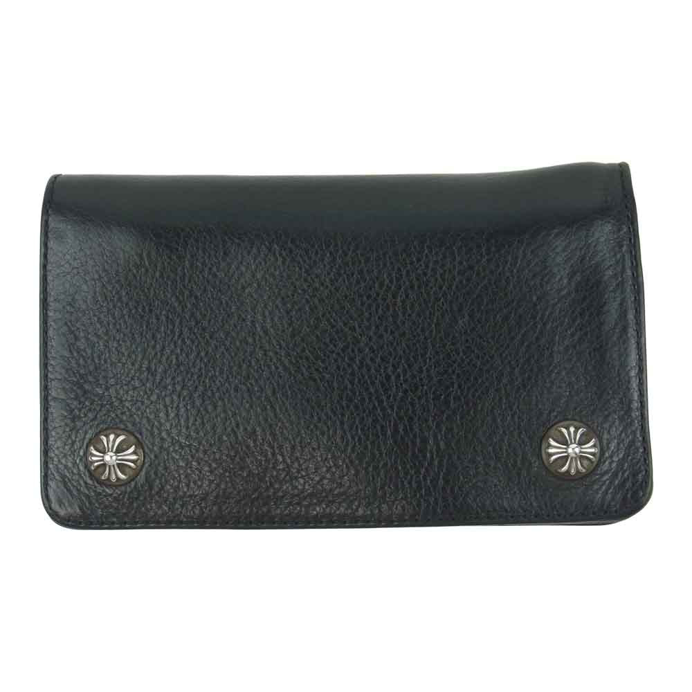 CHROME HEARTS クロムハーツ（原本有） 1ZIP BLK 1ジップ レザー ウォレット ブラック系【中古】