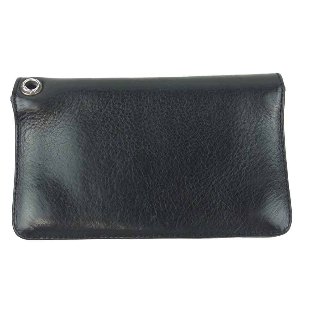 CHROME HEARTS クロムハーツ（原本有） 1ZIP BLK 1ジップ レザー ウォレット ブラック系【中古】
