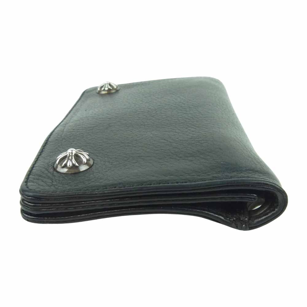 CHROME HEARTS クロムハーツ（原本有） 1ZIP BLK 1ジップ レザー ウォレット ブラック系【中古】
